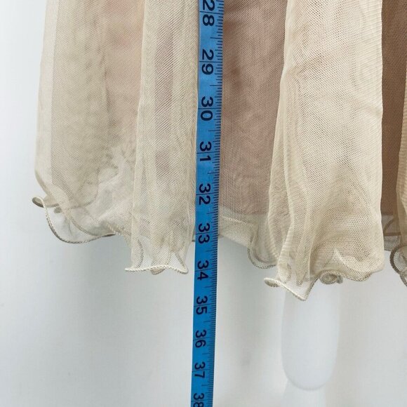 Rare Edition Dress Size 10 Women’s Lace-Trim Halter Sleeveles Beige Black New - Picture 11 of 14